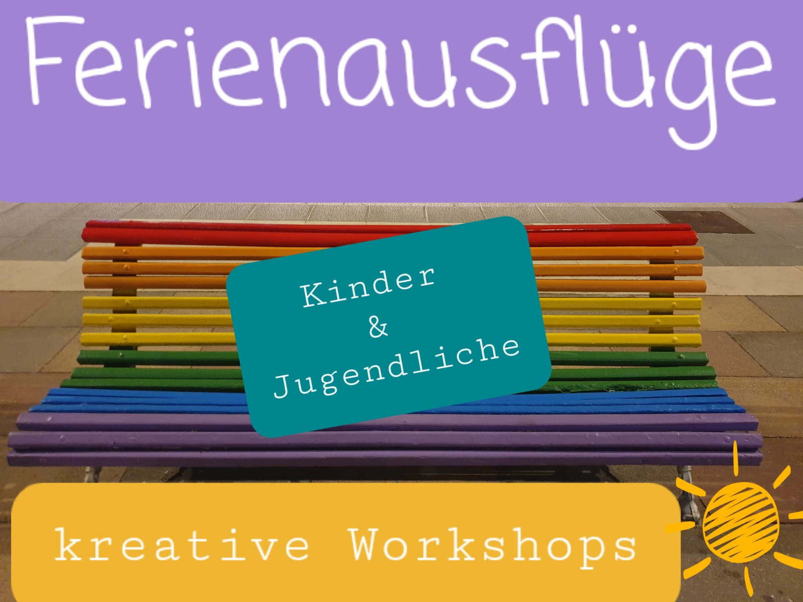 Ferienausflüge und kreative Workshops mit Kindern und Jugendlichen